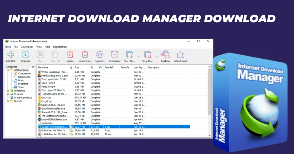 internet download manager ดาวน์โหลด ฟรี