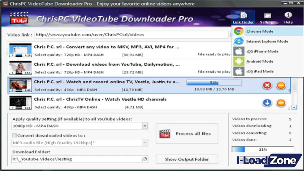 ChrisPC VideoTube Downloader Pro Download Free