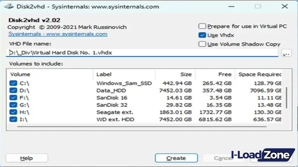 Disk2vhd Download Free